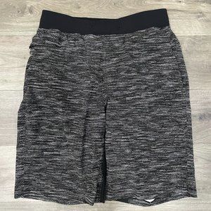 Lululemon T.H.E Shorts 11" Linerless All Court Texture White Black Medium M THE